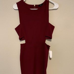 Burgundy dress